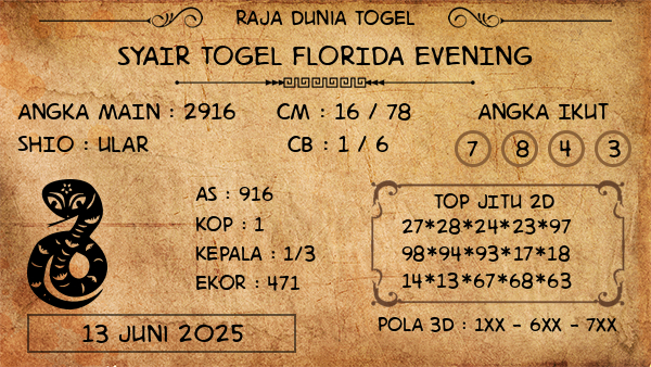 Prediksi Florida Evening