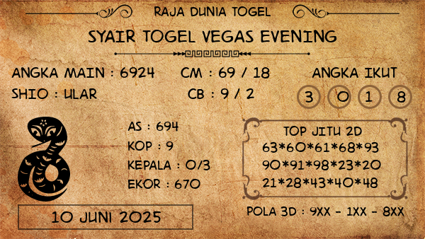 Prediksi Vegas Evening